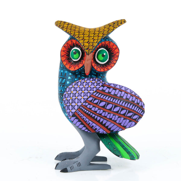 Beautiful Owl - Oaxacan Alebrije Wood Carving