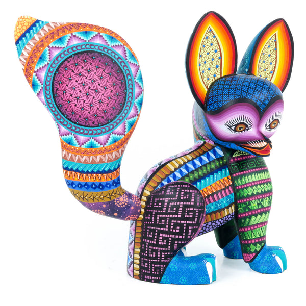 Colorful Fox - Oaxacan Alebrije Wood Carving