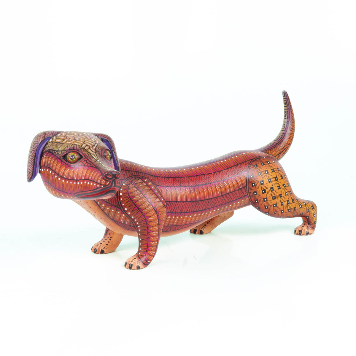 Exceptional Dachshund Wiener Dog - Oaxacan Alebrije Wood Carving