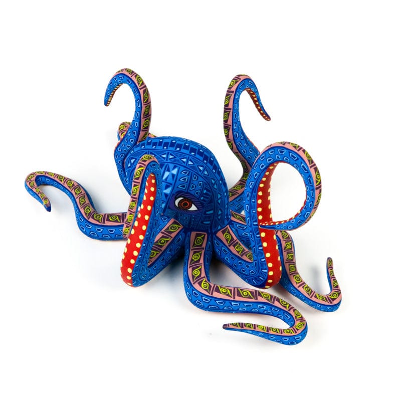 Zapotec Octopus - Oaxacan Alebrije Wood Carving – VivaMexico.com