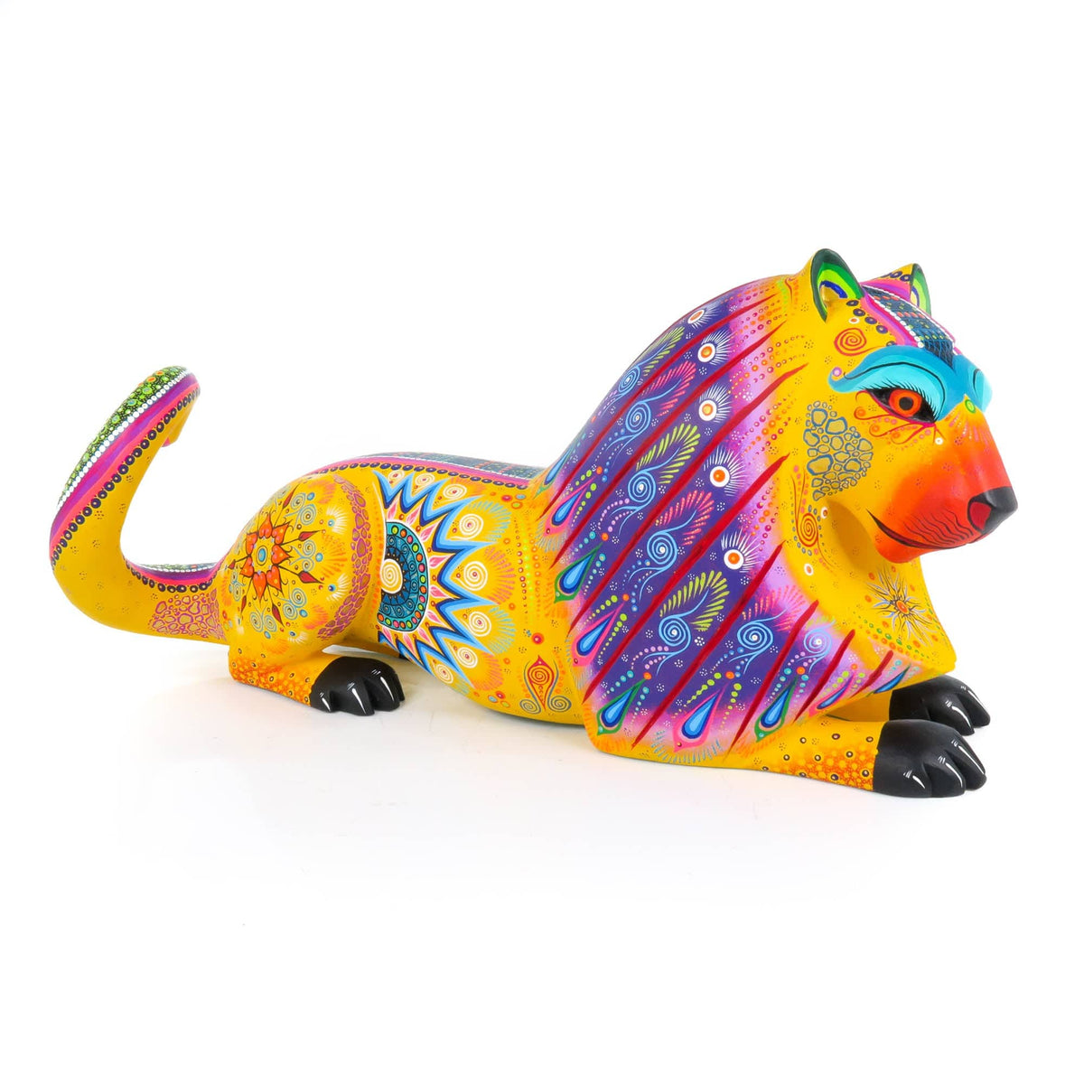 メキシコ　アレブリヘ　ライオン Lion - Oaxacan Alebrije Wood Carving – VivaMexico.com - Mexican Art