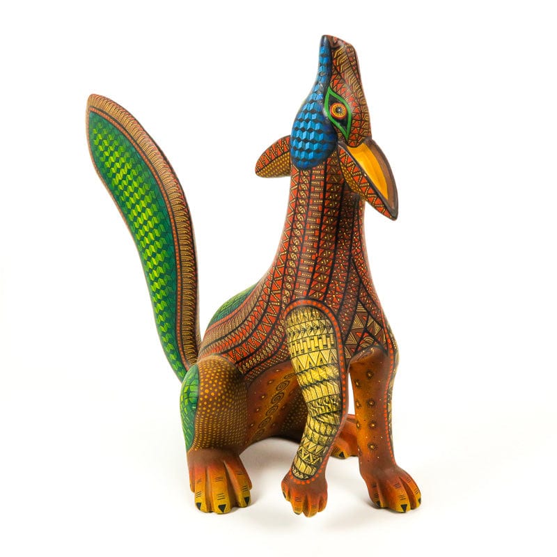Coyote - Oaxacan Alebrije Wood Carving - Nestor Melchor