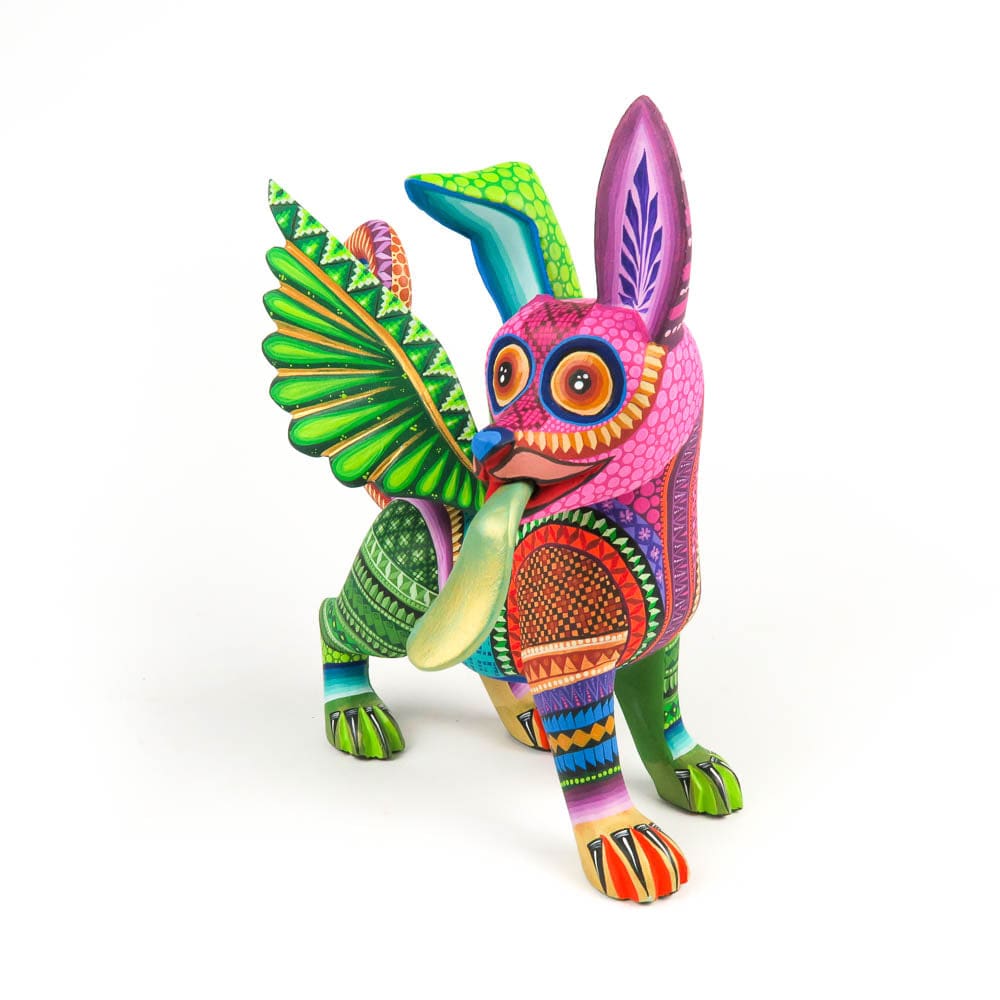 Dante Dog - Oaxacan Alebrije Wood Carving Mexican Folk Art