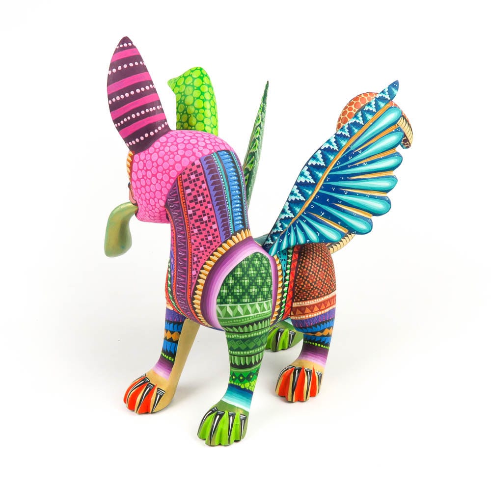 Dante Dog - Oaxacan Alebrije Wood Carving Mexican Folk Art