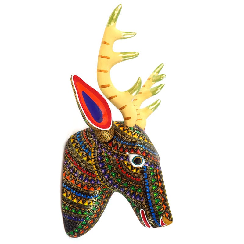 Deer Head Wall Mount - Oaxacan Alebrije Wood Carving – VivaMexico