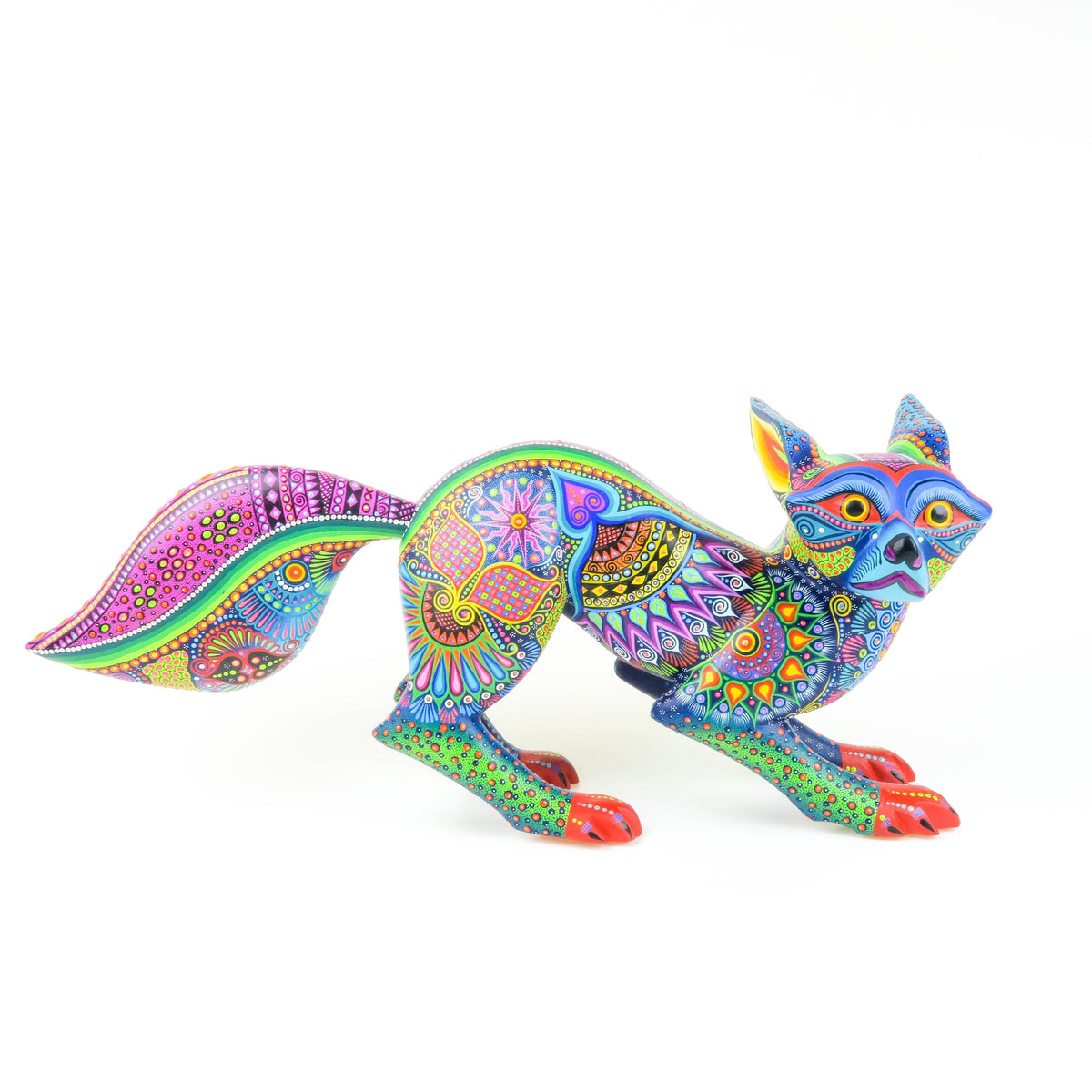 Exceptional Fox - Oaxacan Alebrije Wood Carving – VivaMexico.com