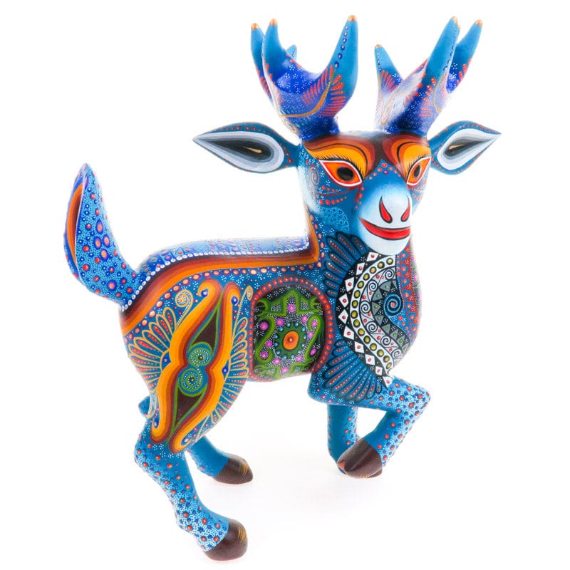 Fabulous Deer - Oaxacan Alebrije Wood Carving – VivaMexico.com