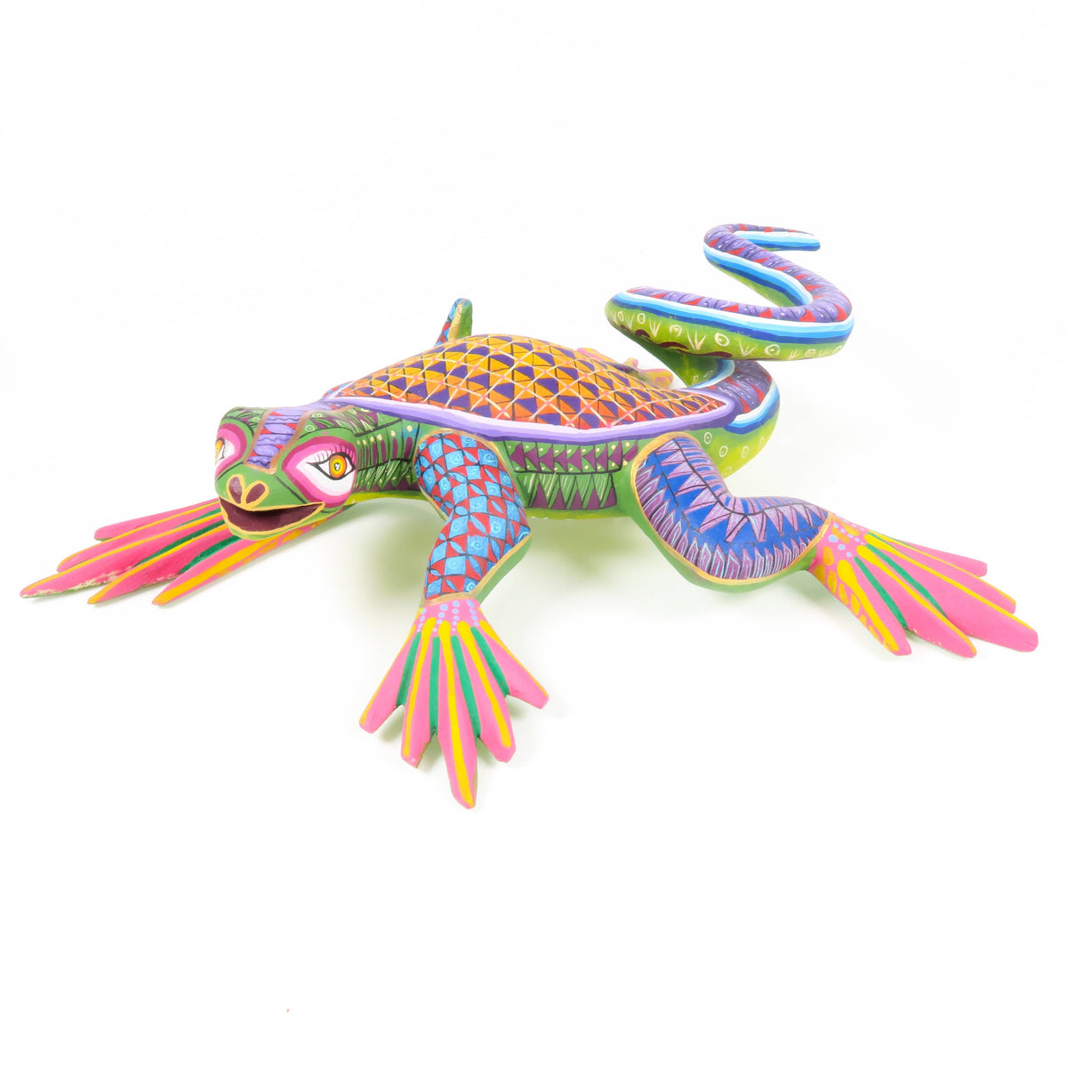 Fantastic Iguana - Oaxacan Alebrije Wood Carving