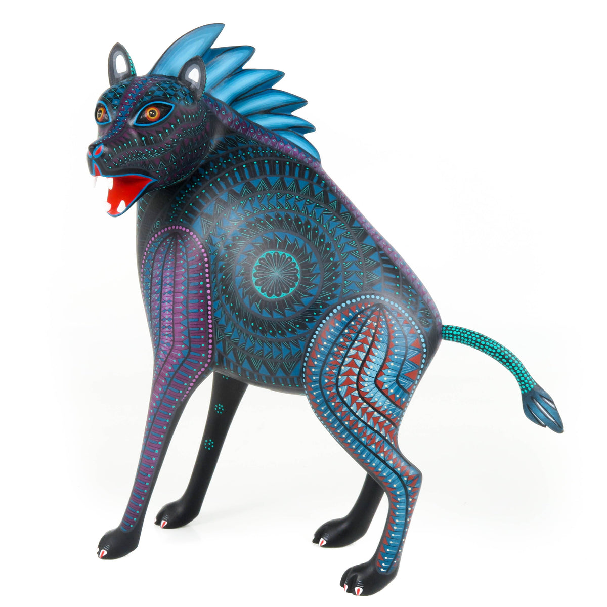 Fierce Hyena - Oaxacan Alebrije Wood Carving – VivaMexico.com