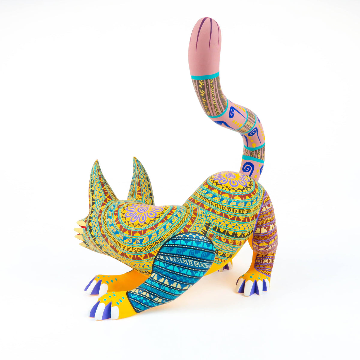 Fierce Lynx - Oaxacan Alebrije Wood Carving – VivaMexico.com