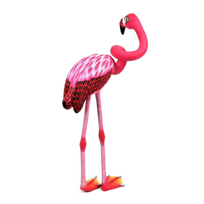 Flamingo - Oaxacan Alebrije Wood Carving - Eleazar Morales