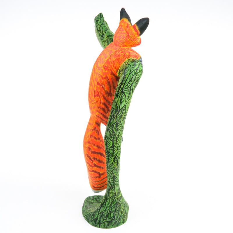 Fox In Tree - Oaxacan Alebrije Wood Carving - Eleazar Morales