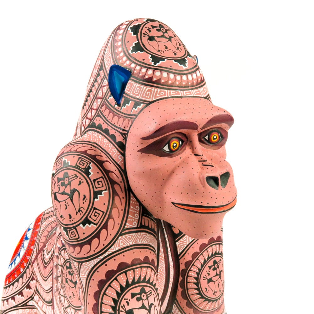Gorilla - Oaxacan Alebrije Wood Carving – VivaMexico.com - Mexican Art