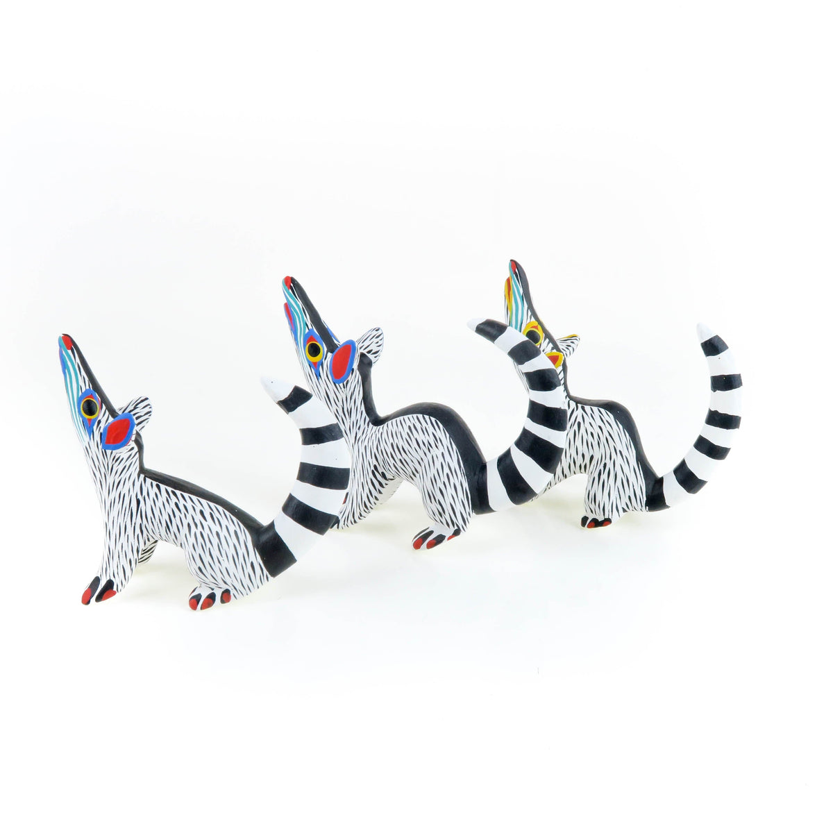 Opossum Mother & Babies - Oaxacan Alebrije Wood Carving