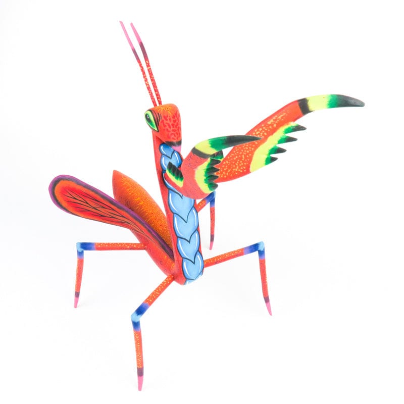 Praying Mantis - Oaxacan Alebrije Wood Carving - Eleazar Morales