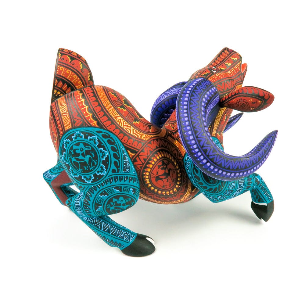 Ram - Oaxacan Alebrije Wood Carving – VivaMexico.com - Mexican Art