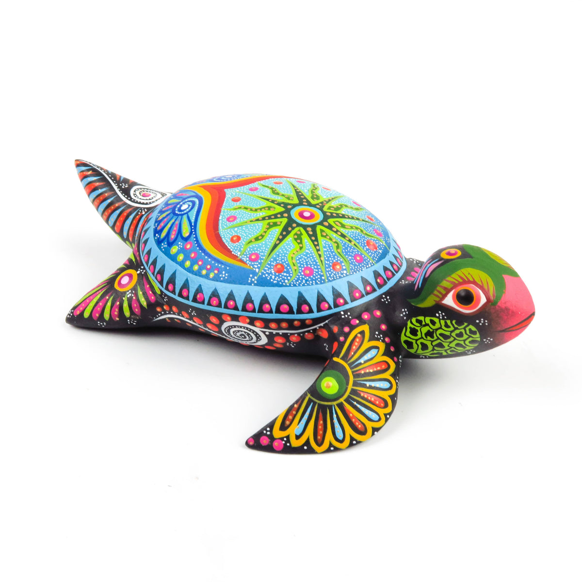 Wood Resin 南国カメ Sea Turtle - Oaxacan Alebrije Wood Carving – VivaMexico.com