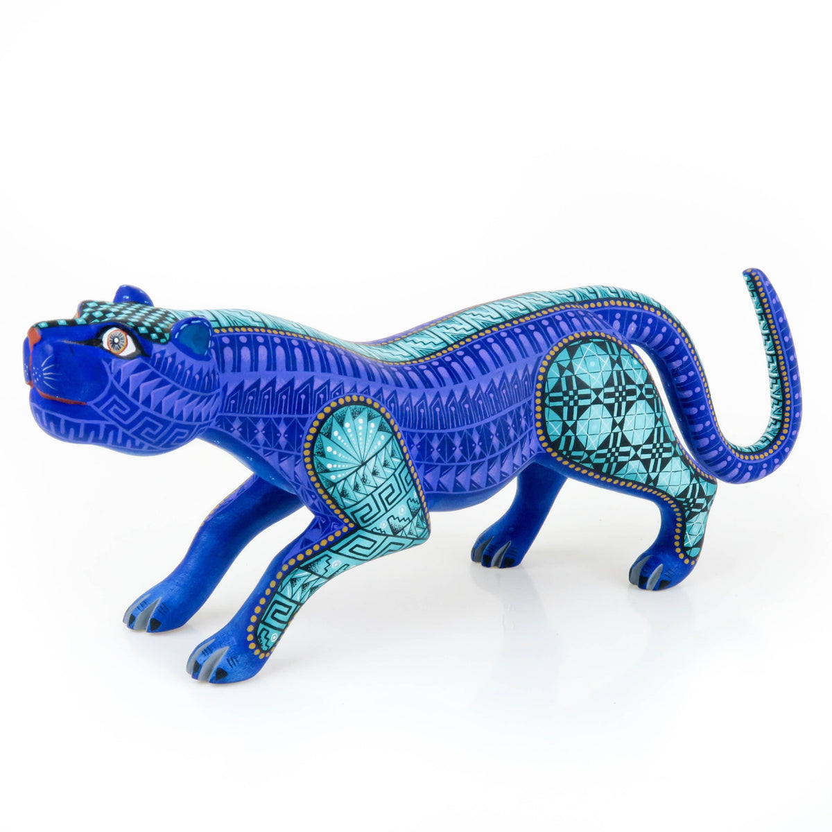 工芸品 echoparkpottery Small Jaguar with open Jaws, Chiapas Pottery – Artezzanos