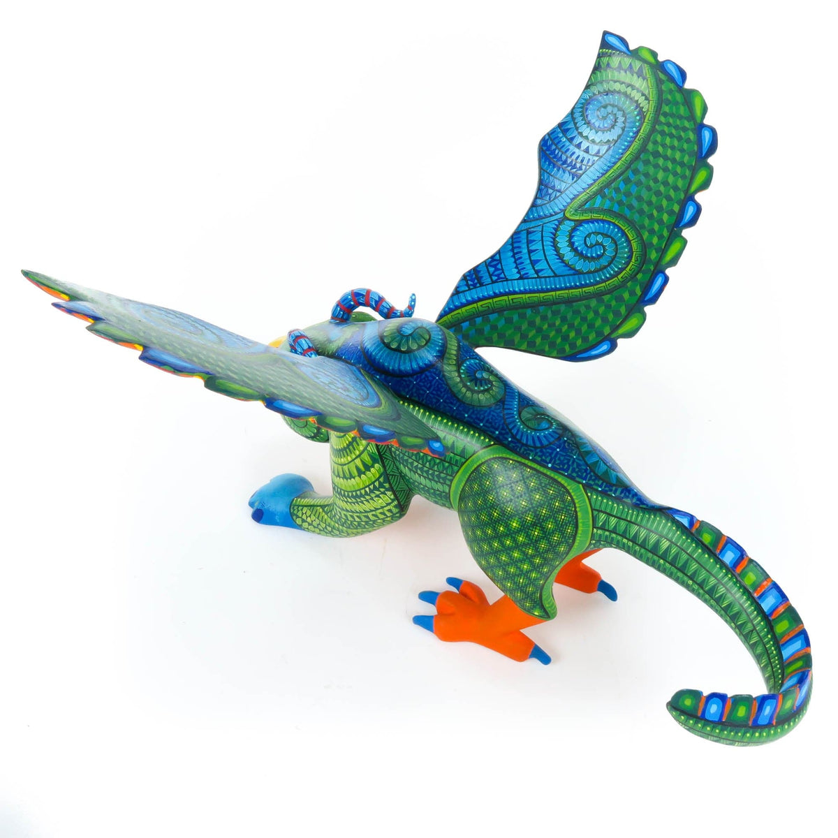 Zapotec Pepita Winged Jaguar - Oaxacan Alebrije Wood Carving