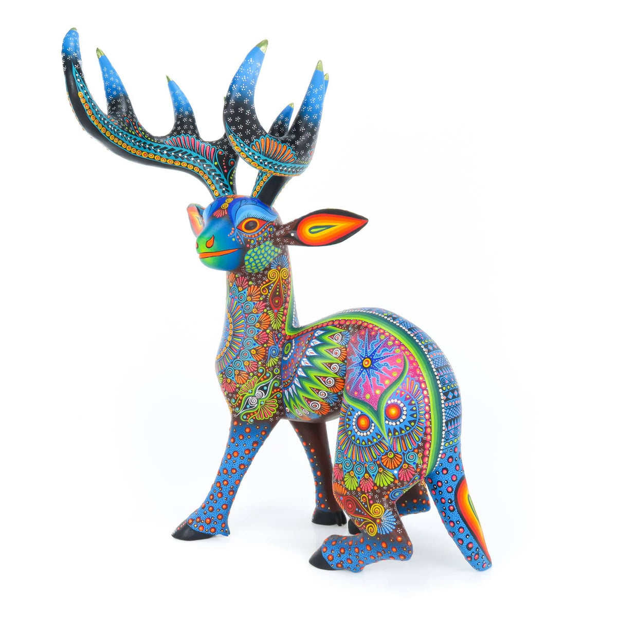 Fabulous Deer - Oaxacan Alebrije Wood Carving – VivaMexico.com