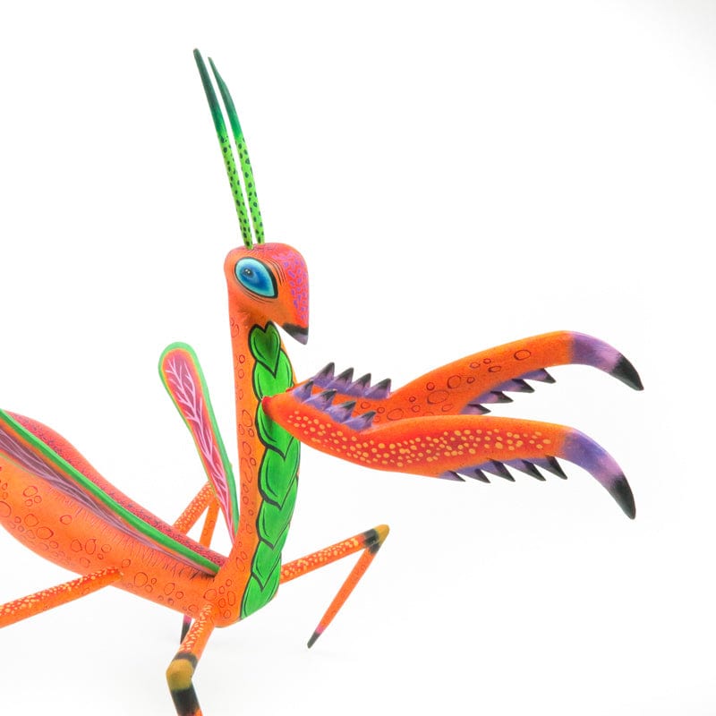 Praying Mantis - Oaxacan Alebrije Wood Carving – VivaMexico.com