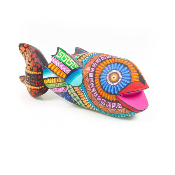 Fabulous Fish - Oaxacan Alebrije Wood Carving Sculpture