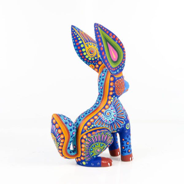 Blue Rabbit - Oaxacan Alebrije Wood Carving