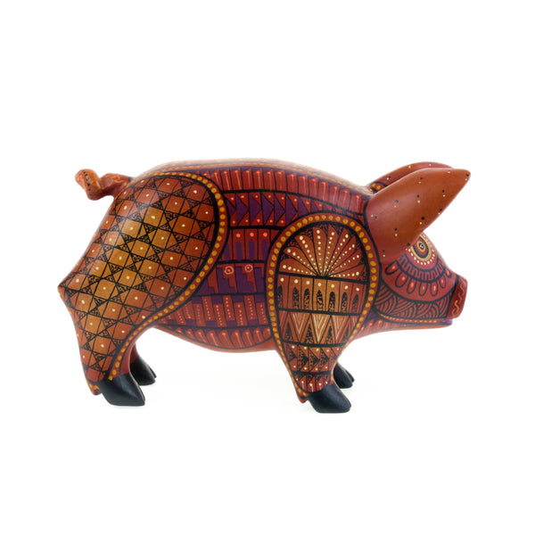 Adorable Pig - Oaxacan Alebrije Wood Carving