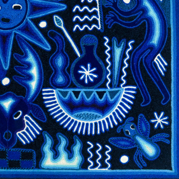 Huichol Yarn Painting (24