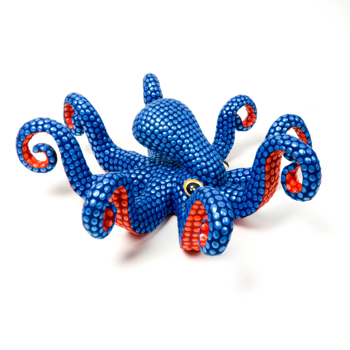 Blue Octopus - Oaxacan Alebrije Wood Carving – VivaMexico.com