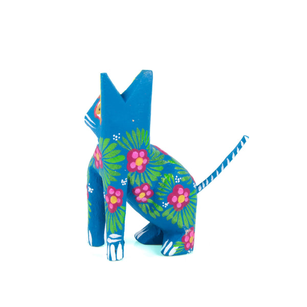 Mini Blue Dog - Oaxacan Alebrije Wood Carving
