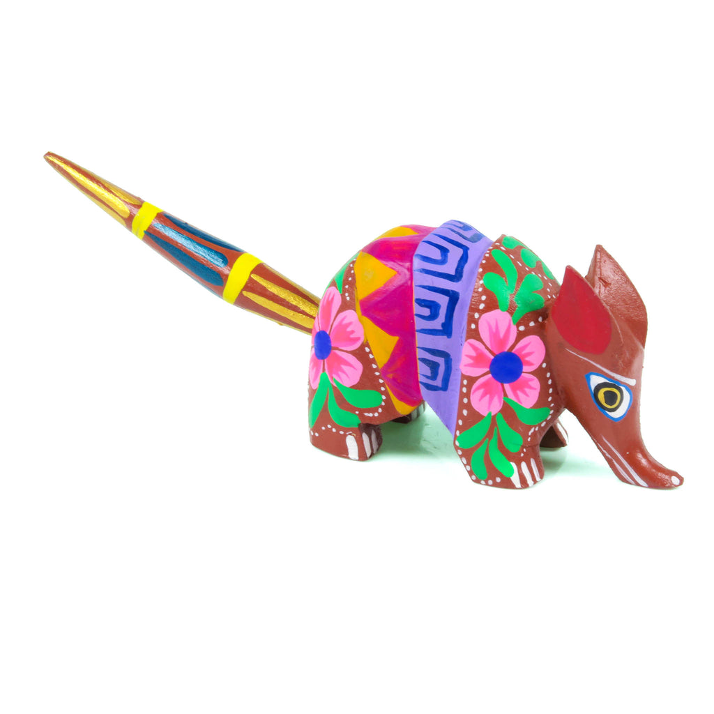 Mini Armadillo - Oaxacan Alebrije Wood Carving