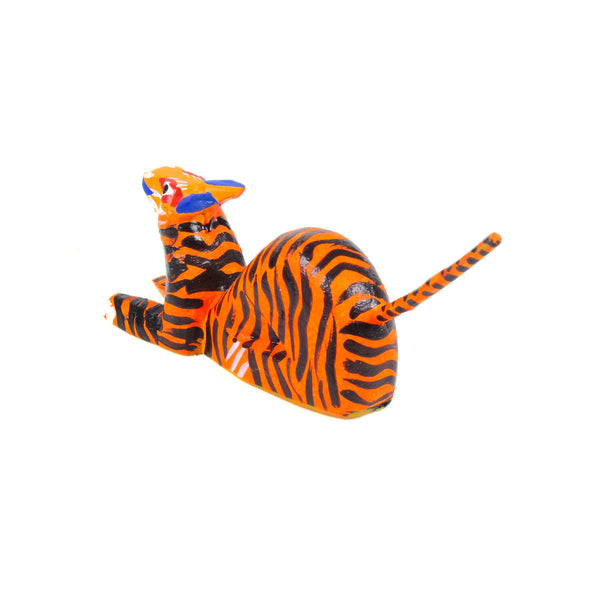 Mini Tiger - Oaxacan Alebrije Wood Carving