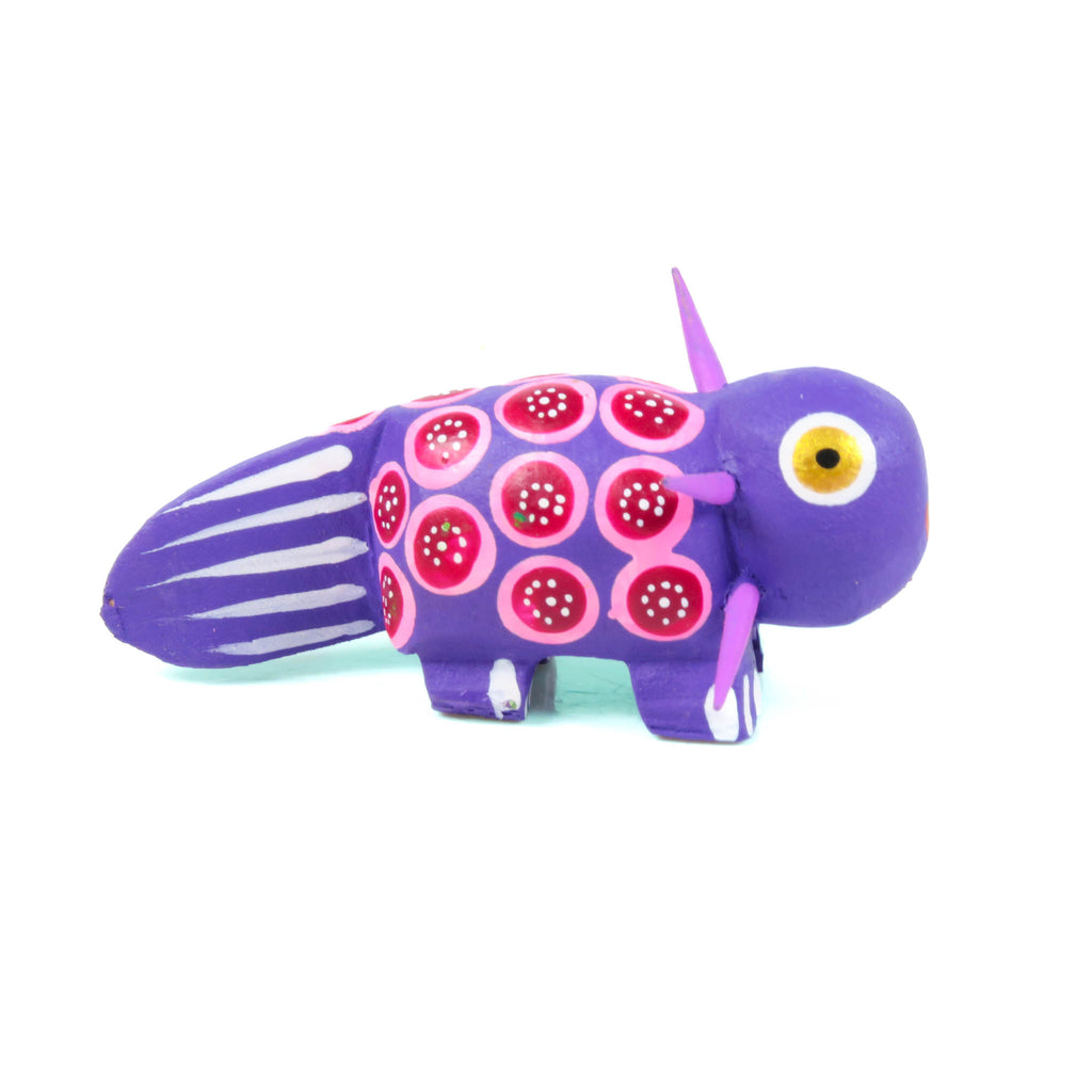 Mini Axolotle - Oaxacan Alebrije Wood Carving