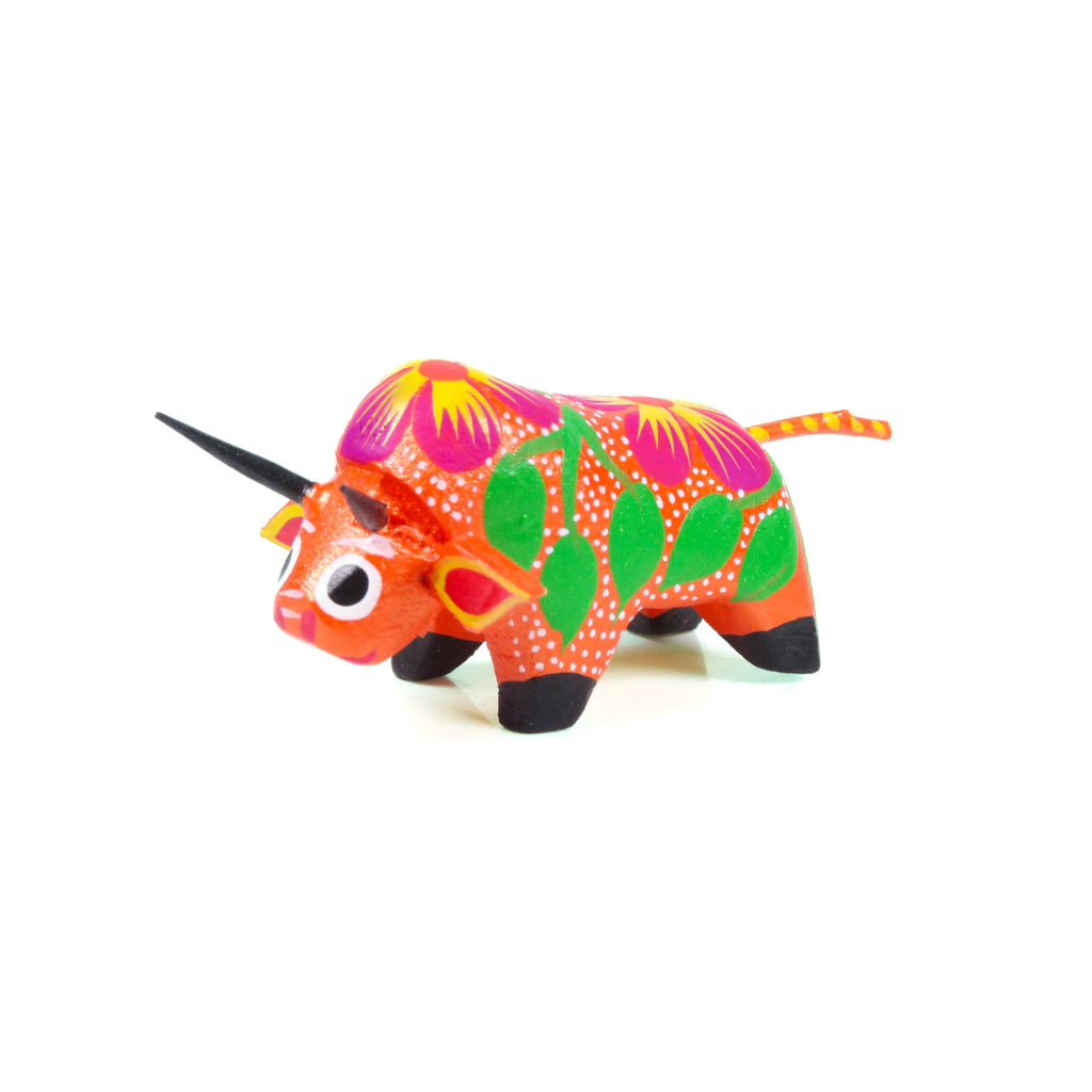Mini Bull - Oaxacan Alebrije Wood Carving