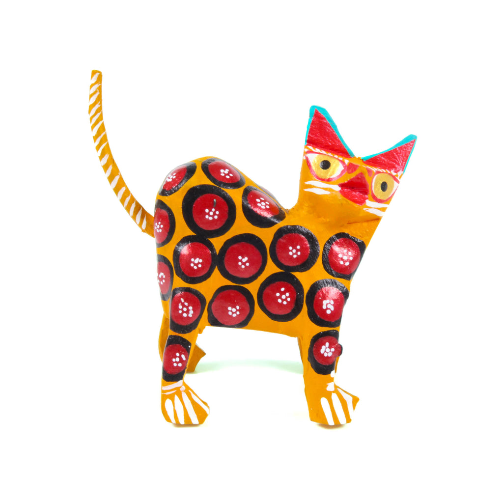 Mini Cat- Oaxacan Alebrije Wood Carving