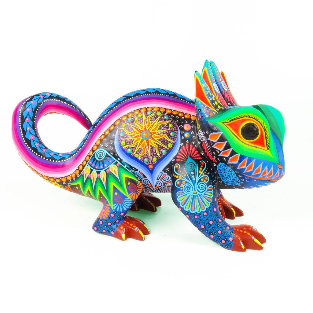 Chameleon -  Oaxacan Alebrije Wood Carving