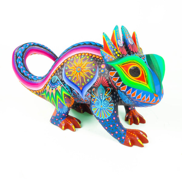 Chameleon -  Oaxacan Alebrije Wood Carving