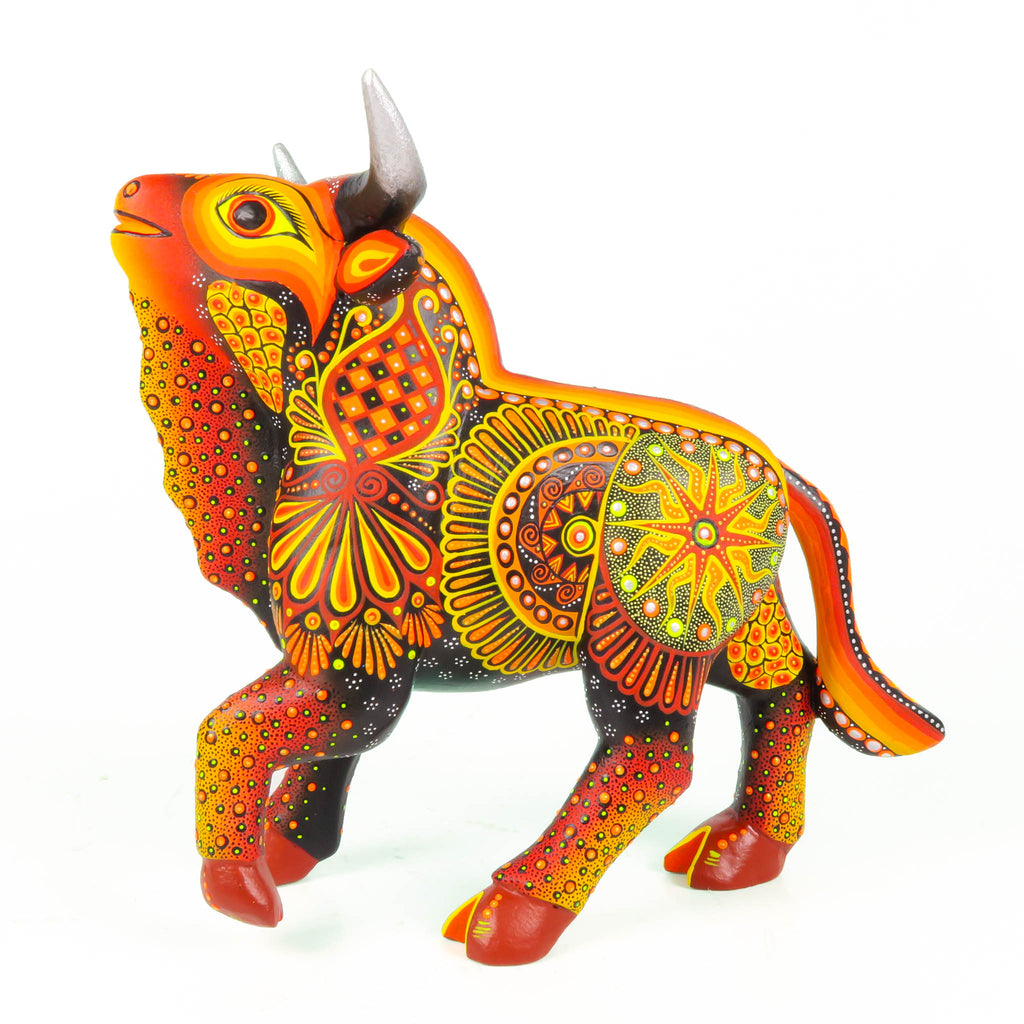 Beautiful Bull - Oaxacan Alebrije Wood Carving