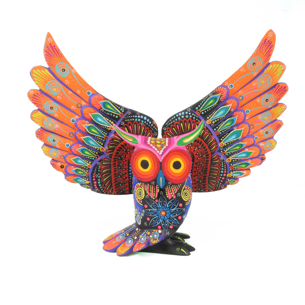 Black Owl - Oaxacan Alebrije Wood Carving