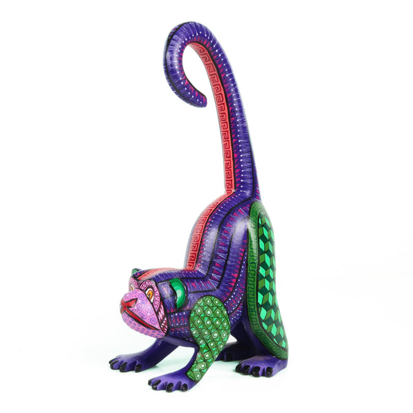 Zapotec Monkey - Oaxacan Alebrije Wood Carving - VivaMexico.com - Mexican Art