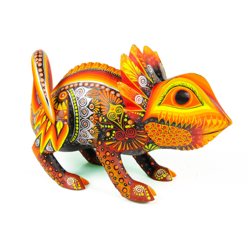 Chameleon -  Oaxacan Alebrije Wood Carving