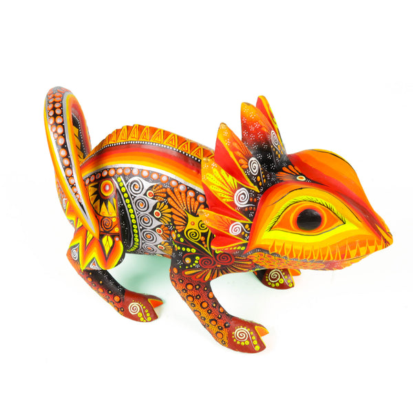 Chameleon -  Oaxacan Alebrije Wood Carving