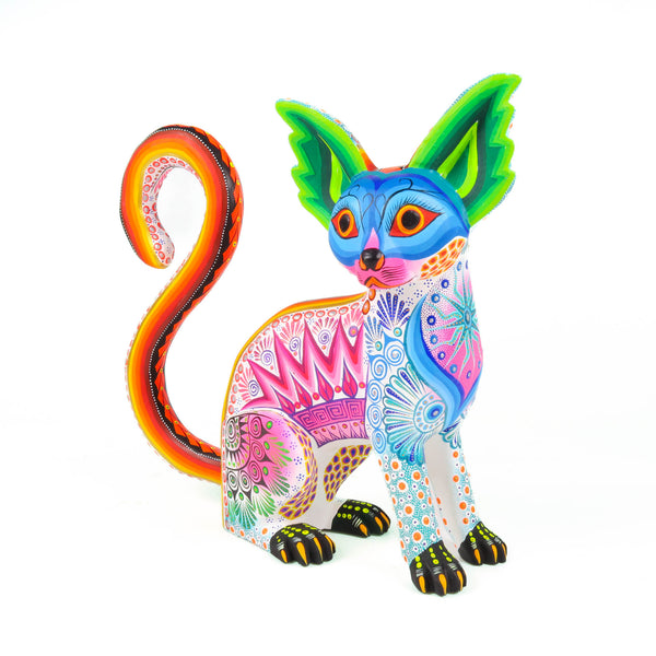 Lynx Cat - Oaxacan Alebrije Wood Carving