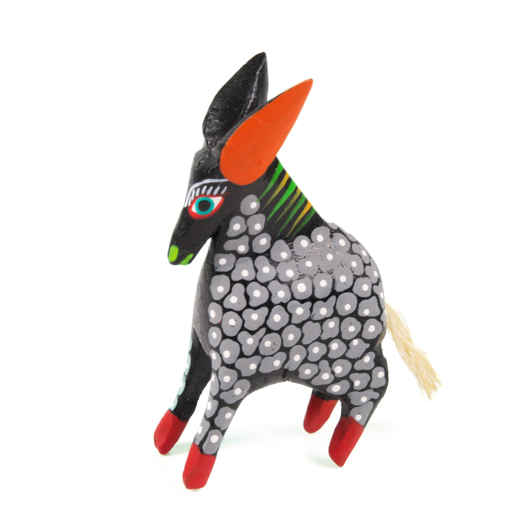 Mini Black Goat - Oaxacan Alebrije Wood Carving