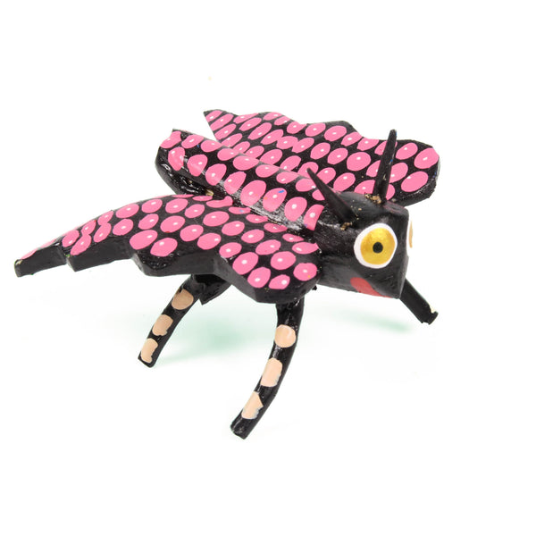 Mini Black Butterfly - Oaxacan Alebrije Wood Carving