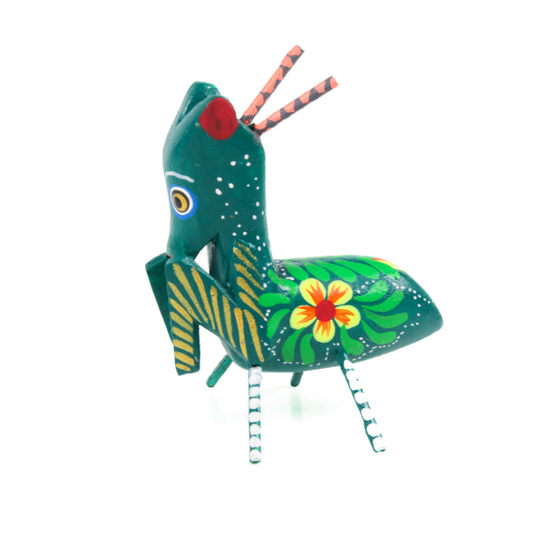 Mini Grasshopper - Oaxacan Alebrije Wood Carving