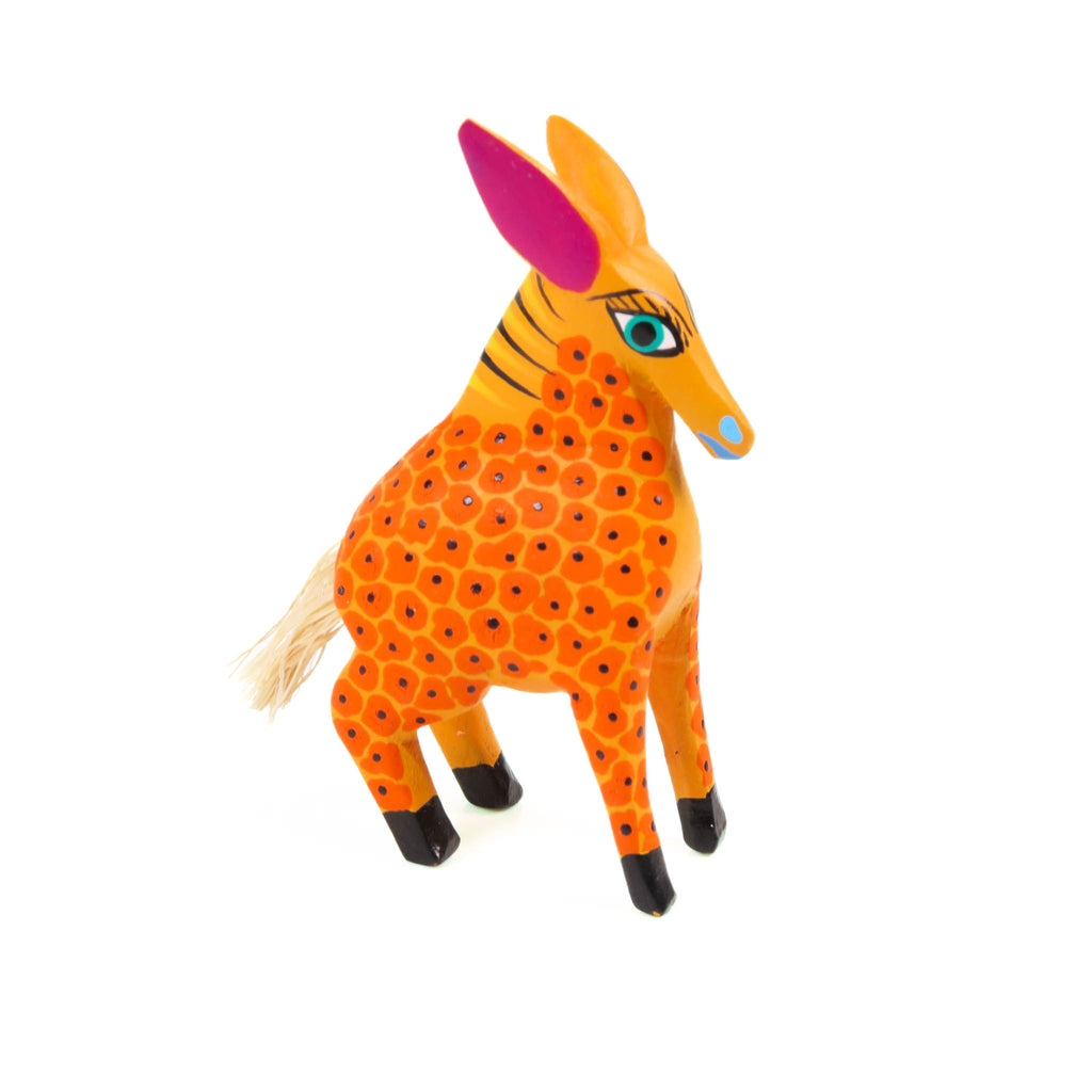 Mini Yellow Goat - Oaxacan Alebrije Wood Carving