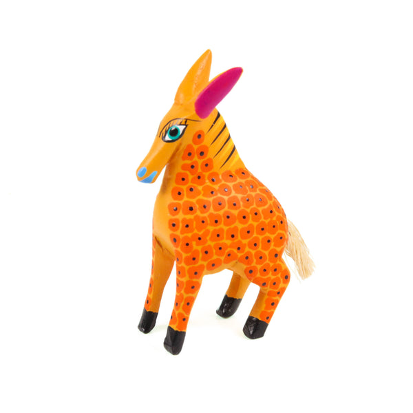 Mini Yellow Goat - Oaxacan Alebrije Wood Carving