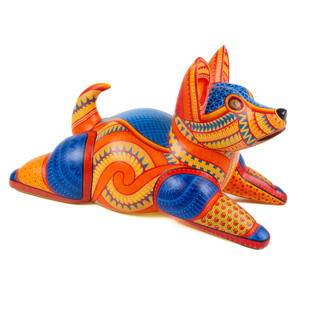 Playful Dog - Oaxacan Alebrije Wood Carving